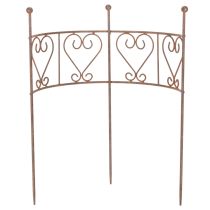 Prodotto Traliccio semicircolare con ornamento a forma di cuore. Perfetto per decorare un giardino in stile rustico. 42 cm