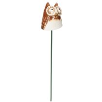 Prodotto Statuetta decorativa in ceramica a forma di gufo per piante, 26 cm, 2 pezzi