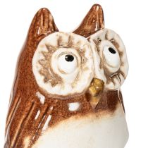 Prodotto Statuetta decorativa in ceramica a forma di gufo per piante, 26 cm, 2 pezzi