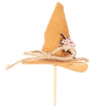 Prodotto Decorazioni a forma di cappello da strega in feltro per la tavola autunnale, 28 cm, 12 pezzi