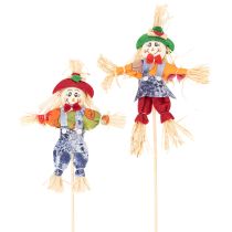 Prodotto Paletti portafiori a forma di spaventapasseri per composizioni floreali, 37 cm, 6 pezzi