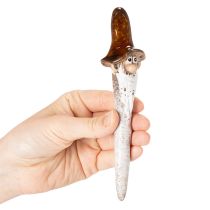 Prodotto Statuetta decorativa di gnomo da giardino per vasi di piante, 16 cm, 2 pezzi