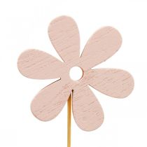 Prodotto Spina a fiore spina decorativa in legno fiore colorato 6,5 cm 12 pezzi
