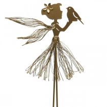 Palo da giardino Elfo in metallo per lettino da giardino Oro 16,5 × 15 cm