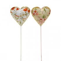 Prodotto Spina fiore cuore Spina decorativa cuore fiori 8×1,5×8 cm 4 pz