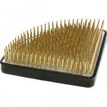 Prodotto Aiuto per l&#39;inserimento del quarto di riccio Kenzan a innesto in ottone argentato 80×80 mm