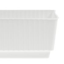 Vassoio per prese in schiuma bagnata 23 x 8 x 4,5 bianco 10 pezzi