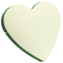 Prodotto Cuore di spugna floreale grande in spugna floreale bagnata verde 48 cm 2 pezzi