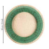 Prodotto Ghirlanda di schiuma floreale in legno, schiuma floreale bagnata, 38 cm, 2 pezzi