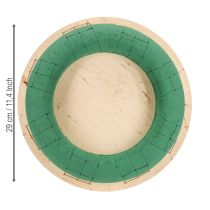 Prodotto Corona di schiuma floreale su legno bagnato schiuma floreale verde Ø29cm