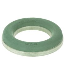 Prodotto Anello in schiuma floreale verde Ø25 cm Disposizione ghirlanda in 4 pezzi