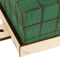 Prodotto Mattoni in schiuma floreale Florette Eco con legno 10×10cm