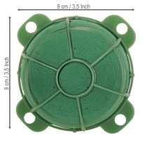 Prodotto Spugna rotonda per composizioni floreali Verde Ø9cm A5cm 4pz