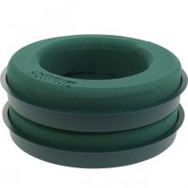 Prodotto Anello floreale in schiuma con base per composizione verde Ø24cm 2 pz