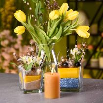 Mattoni in schiuma floreale Arcobaleno giallo sole 4 pezzi