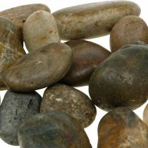 Ciottoli di fiume naturali chiari e scuri 3-6 cm 1 kg