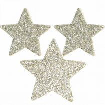 Decorazione a dispersione Decorazione natalizia a dispersione stelle in oro Ø4/5cm 40p