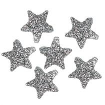 Prodotto Stella Glitter 1,5 cm per spolverare argento 144pz