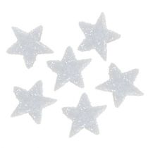 Prodotto Stella Glitter 1,5cm per spolverata bianca 144pz