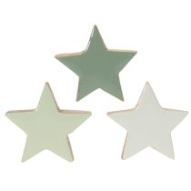 Prodotto Set di stelle decorative in legno per tavolo e davanzale, 5 cm, 9 pezzi