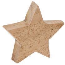 Prodotto Set di stelle decorative in legno per tavolo e davanzale, 5 cm, 9 pezzi