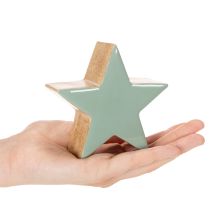 Prodotto Statuetta decorativa a forma di stella, decorazione da tavolo, 10 cm, 3 pezzi