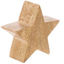 Prodotto Statuetta decorativa a forma di stella, decorazione da tavolo, 10 cm, 3 pezzi
