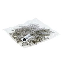 Prodotto Stella in metallo argento 6 cm 20 pz