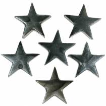 Prodotto Deco stella grigia 4cm 12 pezzi