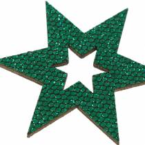 Prodotto Decorazione a dispersione stella verde 3-5 cm 48 pz