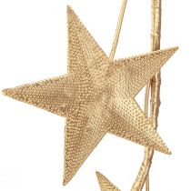 Prodotto Ghirlanda di stelle per Natale in metallo dorato L180cm