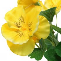 Viole del pensiero artificiali Fiore artificiale giallo da attaccare 30 cm