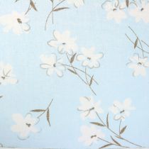 Tessuto decorativo fiori blu 30 cm x 3 m