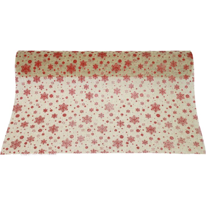 Prodotto Runner da tavolo Runner natalizio fiocchi di neve 48×450 cm