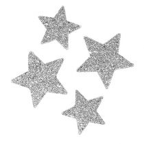 Prodotto Stelle sparse argento assortite. 4-5 cm 40 pz