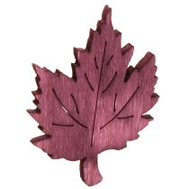 Prodotto Decorazione a dispersione in legno foglie autunnali decorazione da tavolo colorata 3x4 cm 72 pz