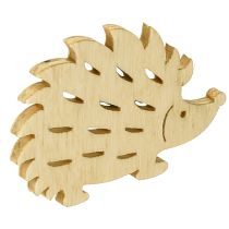 Prodotto Decorazione a dispersione decorazione riccio in legno verde marrone bianco 4x3 cm 72 pz