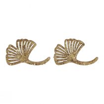 Prodotto Decorazione a dispersione decorazione gingko oro foglia gingko glitter 3×4cm 72 pz