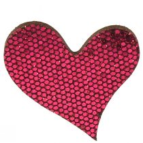 Prodotto Decorazione a dispersione cuore viola 3-5 cm 48 pz