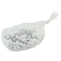 Prodotto Decorazione sparsa decorazione da tavola in legno fiori bianchi Ø2cm–6cm 20 pz