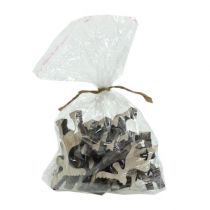 Prodotto Decorazione sparsa in legno alce, decorazione da tavolo, Avvento imbiancato 30 pz