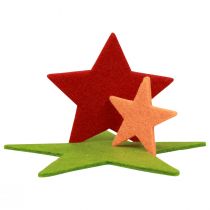Stelle decorative sparse, parti sparse natalizie colorate, 108 pezzi
