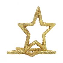 Prodotto Decorazione a dispersione Stelle di Natale glitter dorate Ø4cm 120 pz