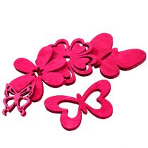 Decorazioni da spargere in legno Rosa Assortiti 2cm - 4cm 72pezzi
