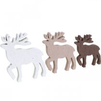 Prodotto Decorazioni sparse Renne natalizie Decorazioni natalizie in legno 48 pz