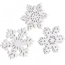 Prodotto Spargi pezzi di fiocco di neve, cospargi la decorazione con cristalli di ghiaccio 3,5 cm 72 pz