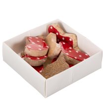 Prodotto Calzini a pois, decorazione natalizia per la tavola, 6 cm, 8 pezzi