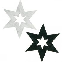 Prodotto Decorazione stelle in legno Decorazione sparsa Natale Nero H4cm 72 pezzi