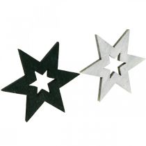 Prodotto Decorazione stelle in legno Decorazione sparsa Natale Nero H4cm 72 pezzi