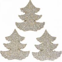 Prodotto Decorazioni sparse per albero di Natale glitter oro 4 cm 72 pz